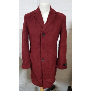 Tommy Hilfiger Addison Wool Blend Trim Fit Overcoat Size 36S - Picture 1 of 6