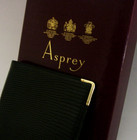 MINT ASPREY 14 CARAT GOLD LEATHER CARD CASE WALLET c1980 BOXED