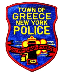 GREECE NEW YORK NY Police Patch LIGHTHOUSE BANNER - Picture 1 of 1