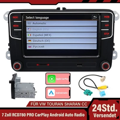 7" Carplay Android Auto Radio RCD780 PRO RCD360 RCD330 Für VW Caddy Golf MK7 7.5 - Bild 1 von 4
