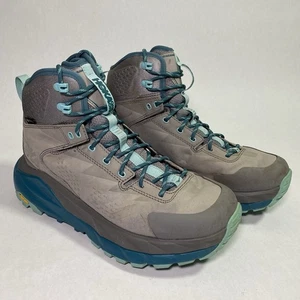 Hoka One One Kaha GTX Damen grau blau Wanderschuhe Größe 8,5 - Bild 1 von 12