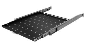 RACK Standard Telescopic shelf 1U 19" 550 mm Black - Zdjęcie 1 z 9