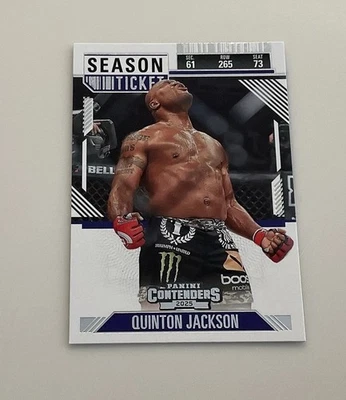 Quinton Jackson 2025 Panini Contenders PFL #63 Season Ticket Silver - Image 1 of 2