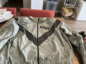 Vintage US Army Mens Size Medium-Long Gray Military PT Jacket Coat - Picture 1 of 18