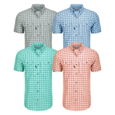 Drake Hunter Creek Check Plaid Shirt Short Sleeve - Image 1 of 4