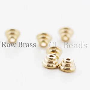 Tapa de cuentas de latón crudo de 40 piezas - cono 5X3 mm (CW-1738C-T-68) - Imagen 1 de 2