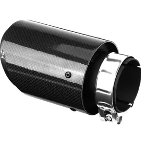 63mm Carbon Exhaust Black Tip - Picture 1 of 10