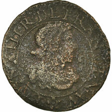 [#860242] Coin, France, Louis XIII, Double tournois, buste laurée et drapé, Dou,