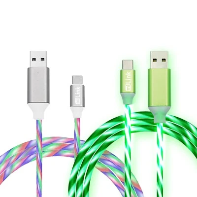 2-Pack 6FT Type-C 2.4A Fast Charging & High Speed Durable Data Cable - Image 1 of 2