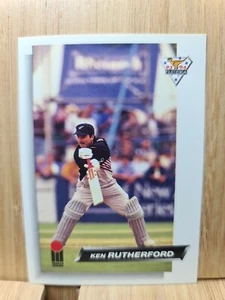 KEN RUTHERFORD🏆1993/94 #28 Futera NEW ZEALAND The Ashes Cricket Card🏆FREE POST - Picture 1 of 2