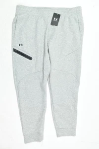 Under Armour Unstoppable Fleece Joggers Womens XL Gray Slim Fit Drawstring NEW - Picture 1 of 10