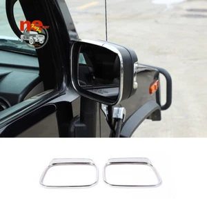 For Hummer H2 SUV SUT 03-09 Chrome Rearview Side Mirror Rain Eyebrow Frame Trim - Picture 1 of 10