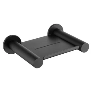 New Fienza Metal Soap Shelf Dish Matte Black Hustle 82506 - Picture 1 of 2