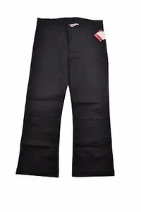 Hurley GIDGET Black Blue Floral Embroidery Cropped Junior's Capri Pants - Picture 1 of 2