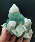 New Find Green  Blue Core Fluorite Quartz Crystal Mineral Specimen / China