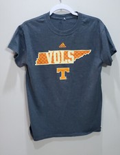 Tennessee Volunteers Shirt Womens Small Short Sleeve Gray NCAA Basketball Adidas