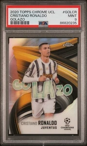 2020 Topps Chrome UCL Christiano Ronaldo Golazo #GOLCR PSA 9 MINT - Bild 1 von 2