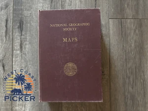 Antique National Geographic Society Book of Maps (22 Maps) - Picture 1 of 6