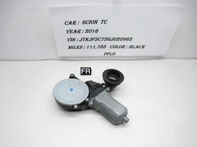 2015-2016 SCION TC Front Right Window Regulator Motor 85710-35180 OEM - Image 1 of 4