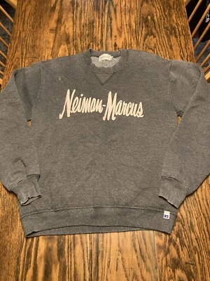 Sudadera Atlética Cuello Redondo De Colección Años 90 NIEMAN MARCUS X Russell Spellout ¡RARA! Foto 1 de 4