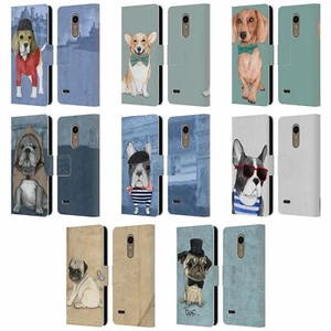 OFFICIAL BARRUF DOGS LEATHER BOOK WALLET CASE FOR LG PHONES 1 - Picture 1 of 7