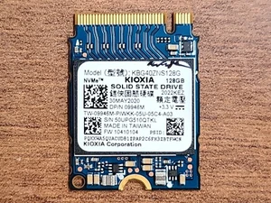 KIOXA KBG40ZNS128G WITH WINDOWS 11 128GB NVMe SSD SOLID STATE DRIVE 9946M 09946M - Picture 1 of 2