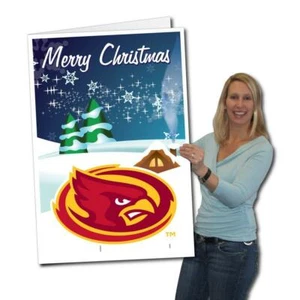 Iowa State University 2'x3' Giant Holiday Greeting Card Plus a Bonus Yard Sign! - Picture 1 of 5