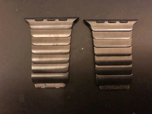 SPARE PARTS genuine Apple Watch 38mm Space Black Stainless Steel Link MJ5K2ZM/A - Picture 1 of 2