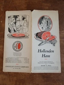 American Stove Company Hollenden Ham VINTAGE 1920's Recipe Brochure - Picture 1 of 4