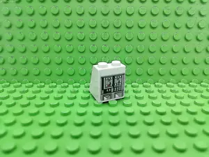 Lego 1 hellbläulich grau 2x2x2 Hänge Ziegelblock 65 Grad mit Aufkleber Star Wars - Bild 1 von 1