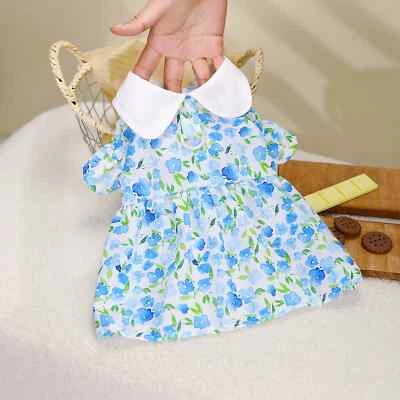Small Dogs Floral Princess Dress Spring Summer Pet Sweet Bichon Thin Skirt - Image 1 of 4