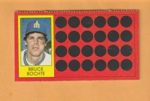 Bruce Bochte Seattle Mariners 1981 Topps Scratchoffs #30 Santa Clara 5W - Imagen 1 de 2
