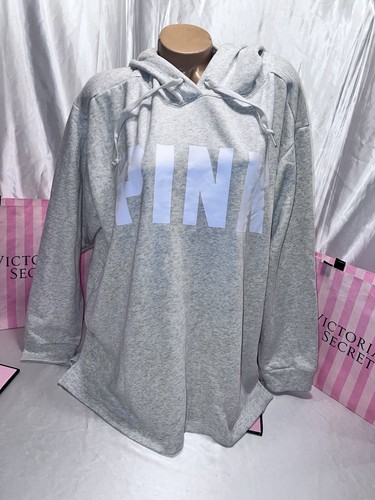 UNDERCOVER Felpa con cappuccio Victoria Secret rosa slouchy pullover grigio erica XL