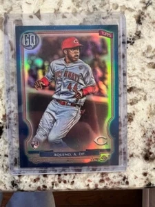 2020 TOPPS GYPSY QUEEN INDIGO REFRACTOR CARD 132/150 REDS ARISTIDES AQUINO #35 - Picture 1 of 2