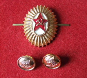 Sowjet Armee Kokarde Offizier Sowjetunion UdSSR Rote Armee Uniform Stern - Picture 1 of 6