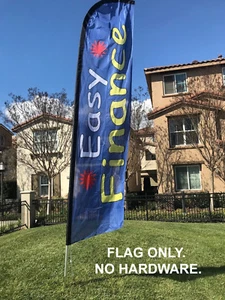 FÁCIL FINANCIACIÓN - SIN VIENTO Swooper Bandera 2.5 x11.5 Pluma Signo - ¡Solo bandera! bx18 - Imagen 1 de 1
