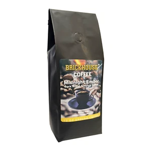 Brickhouse Midnight Ember, 100% Arabica Dark Roast Ground Coffee, 12oz Bag - Picture 1 of 8
