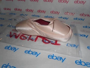 MERLET France - LENA Ballet Pointe Dance Shoes 3/4 STM Size 15 / 37 C Flesh NEW - Picture 1 of 10