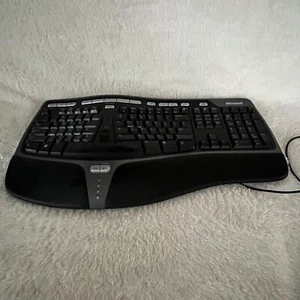 Microsoft Natural Ergonomic Keyboard 4000 v1.0 KU-0462 USB Wired - TESTED WORKS - Photo 1/10