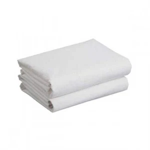 Draps câlins landau ajusté blanc paquet de deux literie de crèche bébé neuf - Photo 1/2