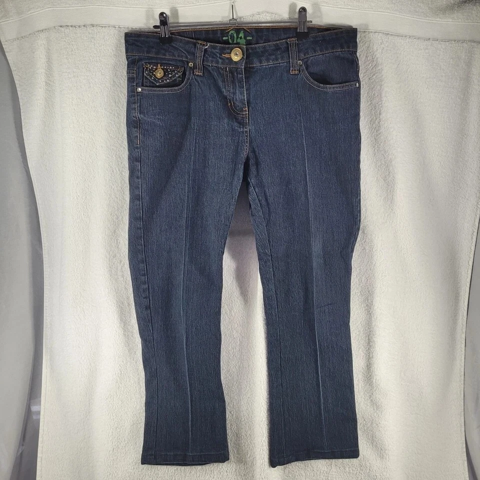 Dorothy Perkins Jeans Womens Size 14 Blue Dark Wash Slim Straight Leg Classic - Image 1 of 4