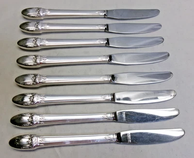 8 CUCHILLOS DE CENA FIRST LOVE GRILL STYLE E-POPULARES 1937 ROGERS FINE Foto 1 de 4