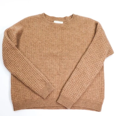 Suéter de Cachemira Rachel Zoe Talla Mediana Para Mujer Marrón Recortado Pullover Usado en Excelente Condición Foto 1 de 4