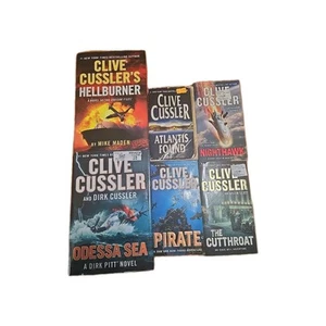 Lot 6 Clive Cussler Oregon Files Dirk Pitt Sam Remi Fargo Kurt Austin Isaac Bell - Picture 1 of 7