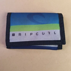 Vintage Rip Curl Trifold Wallet Blue Green Grey - Picture 1 of 4