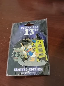 Disney Pin 91334 WDW Friday 13th 2012 Donald Duck Jumbo LE 300 - Picture 1 of 2