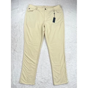 Turtleson Anderson Performance Pants Men's 38 Tan Stretch Nylon Travel Tech NWT - Picture 1 of 9