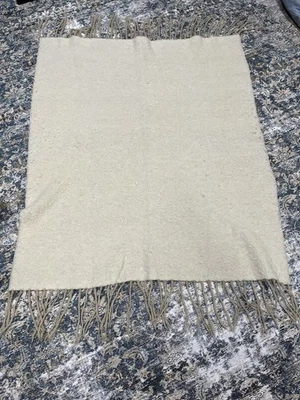 Manta de lana color crema The Three Weavers 45 X 53 Foto 1 de 4