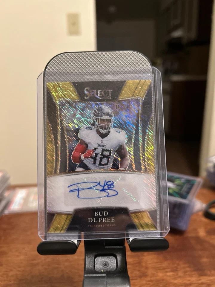 Bud Dupree 2021 Panini Select Gold Shimmer Auto /10 #SSP-BDU - Image 1 of 2