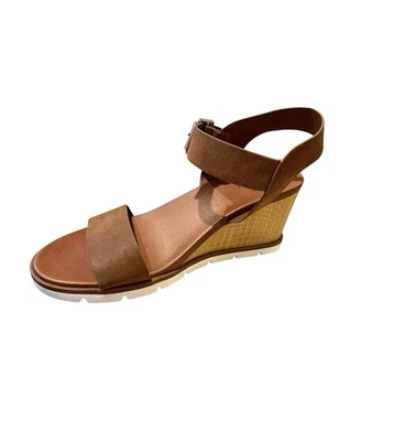 Sandalias anchas MIA Amore Bianqa para mujer talla 10W en coñac 1774W/BIANQA-W Foto 1 de 4